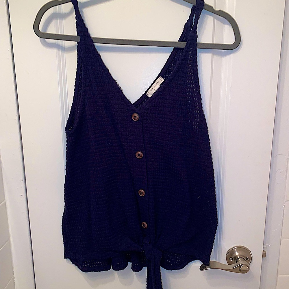 Bottom down sweater tank